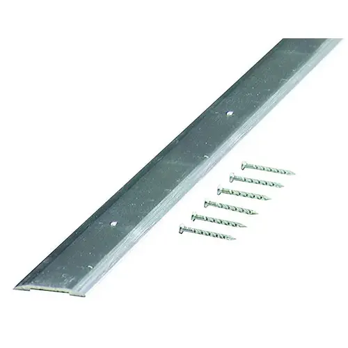 Seam Binder, 36 in L, 1-1/4 in W, Smooth Surface, Aluminum, Polished