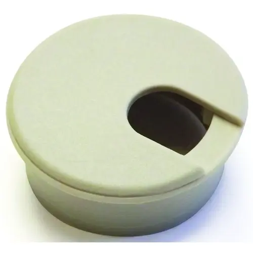 Desk Grommet, 1-3/4 in Dia Cable, Polystyrene, Almond Desk Grommet, 1-3/4 in Dia Cable, Polystyrene, Almond