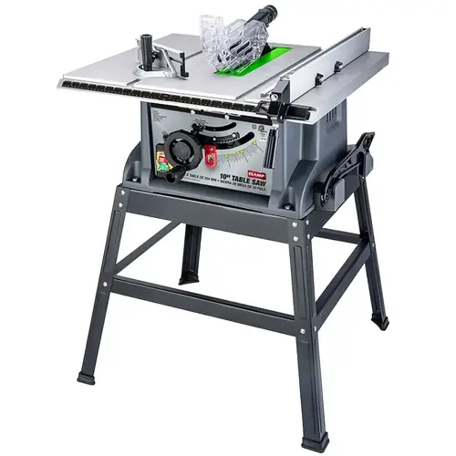 Table Saw, 120 V, 15 A, 10 in Dia Blade, 5/8 in Arbor, 4800 rpm Speed Table Saw, 120 V, 15 A, 10 in Dia Blade, 5/8 in Arbor, 4800 rpm Speed