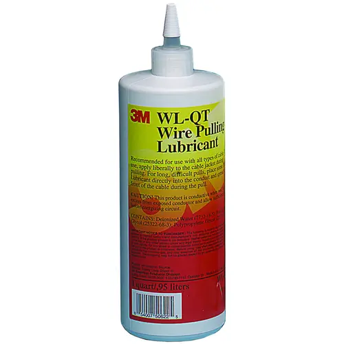 Wire Pulling Lubricant, 1 qt Bottle, Gel White