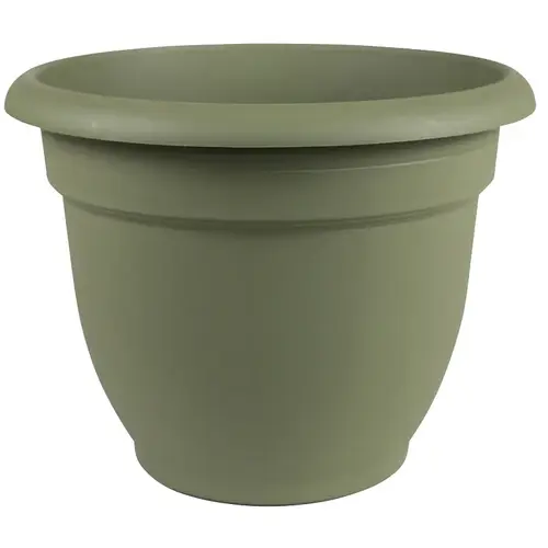 Self-Watering Planter, 16 in Dia, 17-3/4 in W, Round, Plastic, Living Green Self-Watering Planter, 16 in Dia, 17-3/4 in W, Round, Plastic, Living Green