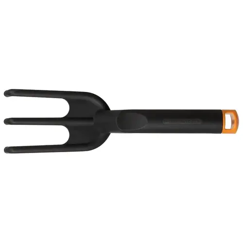 100S Series Cultivator, 11 in L, 3 -Tine, Plastic Handle Black/Orange
