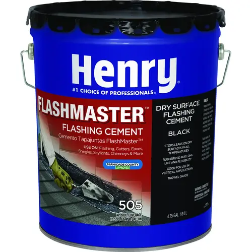 505 Series Flashing Sealant, Black, Liquid, 5 gal Pail 505 Series Flashing Sealant, Black, Liquid, 5 gal Pail