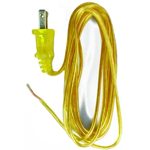 Lamp Cord with Polarized Plug Gold Lamp Cord with Polarized Plug Gold