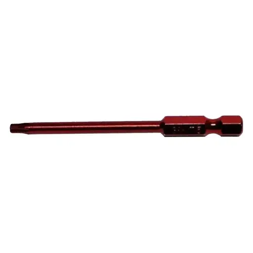 Drive Bit, T15 Drive, Star Drive, 3 in L Pair Red