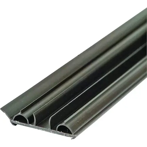 Door Bottom, 36 in L, 1-3/4 in W, 1/2 in H, Vinyl Brown