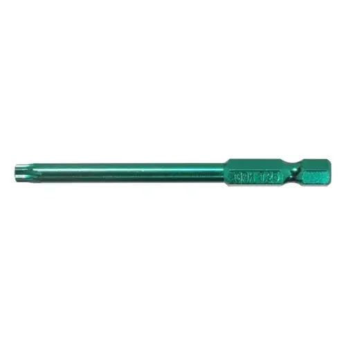 Drive Bit, T25 Drive, Star Drive, 3 in L Pair Green Drive Bit, T25 Drive, Star Drive, 3 in L Pair Green