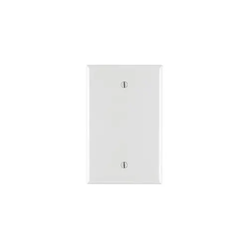 PJ13-W Blank Wallplate, 3-1/8 in L, 4-7/8 in W, 1/4 in Thick, 1 -Gang, Nylon, White, Box Mounting PJ13-W Blank Wallplate, 3-1/8 in L, 4-7/8 in W, 1/4 in Thick, 1 -Gang, Nylon, White, Box Mounting