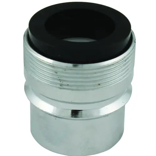 Faucet Aerator, 55/64-27 x 15/16-27, Brass, Chrome Plated