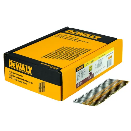 Framing Nail, 3 in L, Galvanized Steel, Full Round Head, Ring Shank - pack of 2000 Framing Nail, 3 in L, Galvanized Steel, Full Round Head, Ring Shank - pack of 2000