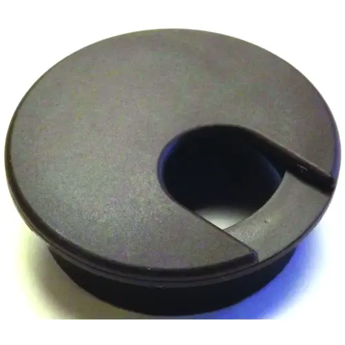 Desk Grommet, 2 in Dia Cable, Polystyrene, Walnut Brown