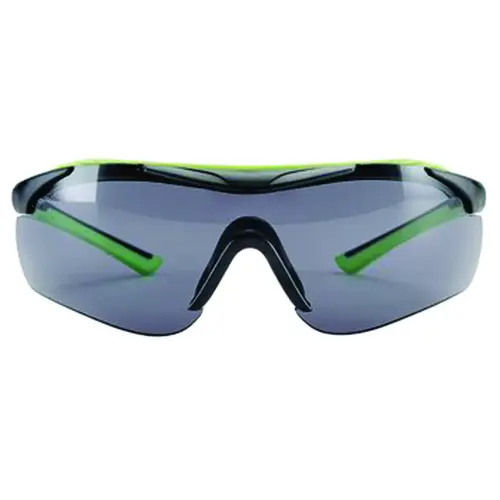 47101-WZ4 Sport-Inspired Safety Glasses, Anti-Fog, Anti-Scratch Lens, Wraparound Frame, Green/Neon Black Frame 47101-WZ4 Sport-Inspired Safety Glasses, Anti-Fog, Anti-Scratch Lens, Wraparound Frame, Green/Neon Black Frame