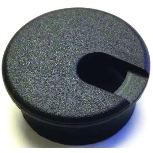 Desk Grommet, 1-1/2 in Dia Cable, Polystyrene, Black Desk Grommet, 1-1/2 in Dia Cable, Polystyrene, Black