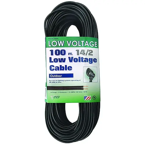 Electrical Cable, 2 -Conductor, 30 V Black Electrical Cable, 2 -Conductor, 30 V Black