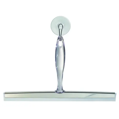 Shower Squeegee, 12 in Blade, 7-1/2 in OAL, Clear Shower Squeegee, 12 in Blade, 7-1/2 in OAL, Clear
