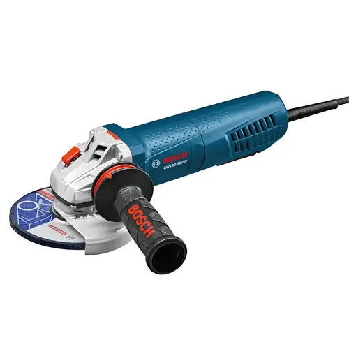 Angle Grinder with Paddle Switch, 13 A, 5/8-11 Spindle, 5 in Dia Wheel, 11,500 rpm Speed Blue Angle Grinder with Paddle Switch, 13 A, 5/8-11 Spindle, 5 in Dia Wheel, 11,500 rpm Speed Blue