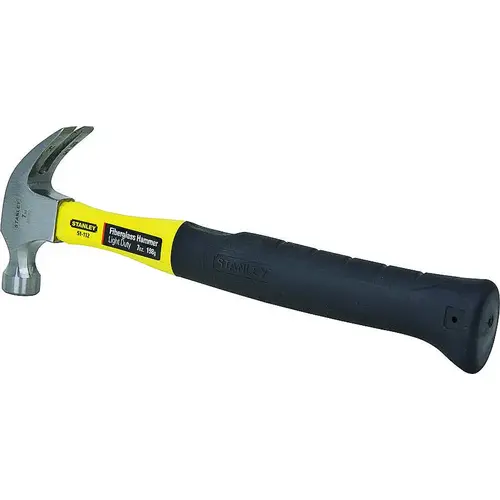 Nailing Hammer, 7 oz Head, Curved Claw Head, HCS Head, 12 in OAL
