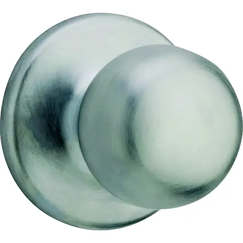 Fairfax Passage Door Knob Set from the Elements Series Satin Chrome