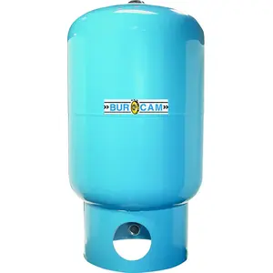 Burcam 600545B Pressure Tank, 20 gal Capacity, 100 psi Working, Stainless Steel blue