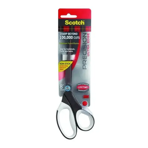 Precision Scissors, Titanium Blade, Brown, 8 in OAL Precision Scissors, Titanium Blade, Brown, 8 in OAL