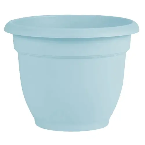 Ariana Series Planter, 17.6 in W, 17.6 in D, Round, Plastic, Misty Blue Ariana Series Planter, 17.6 in W, 17.6 in D, Round, Plastic, Misty Blue