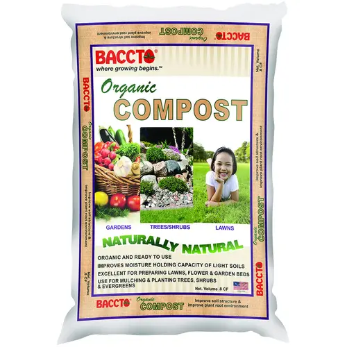 Organic Compost Bag, Solid, Dark Brown/Light Brown, Faint Soil Bag