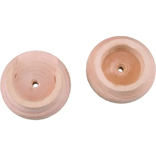 Rod Socket Pro 1-3/8" L X 1-3/8" D Oak Wood Oak Pair Brass Rod Socket Pro 1-3/8" L X 1-3/8" D Oak Wood Oak Pair Brass