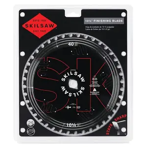 SKILSAW 76240 Circular Saw Blade, 10-1/4 in Dia, 13/16 in Arbor, 40-Teeth, Carbide Cutting Edge