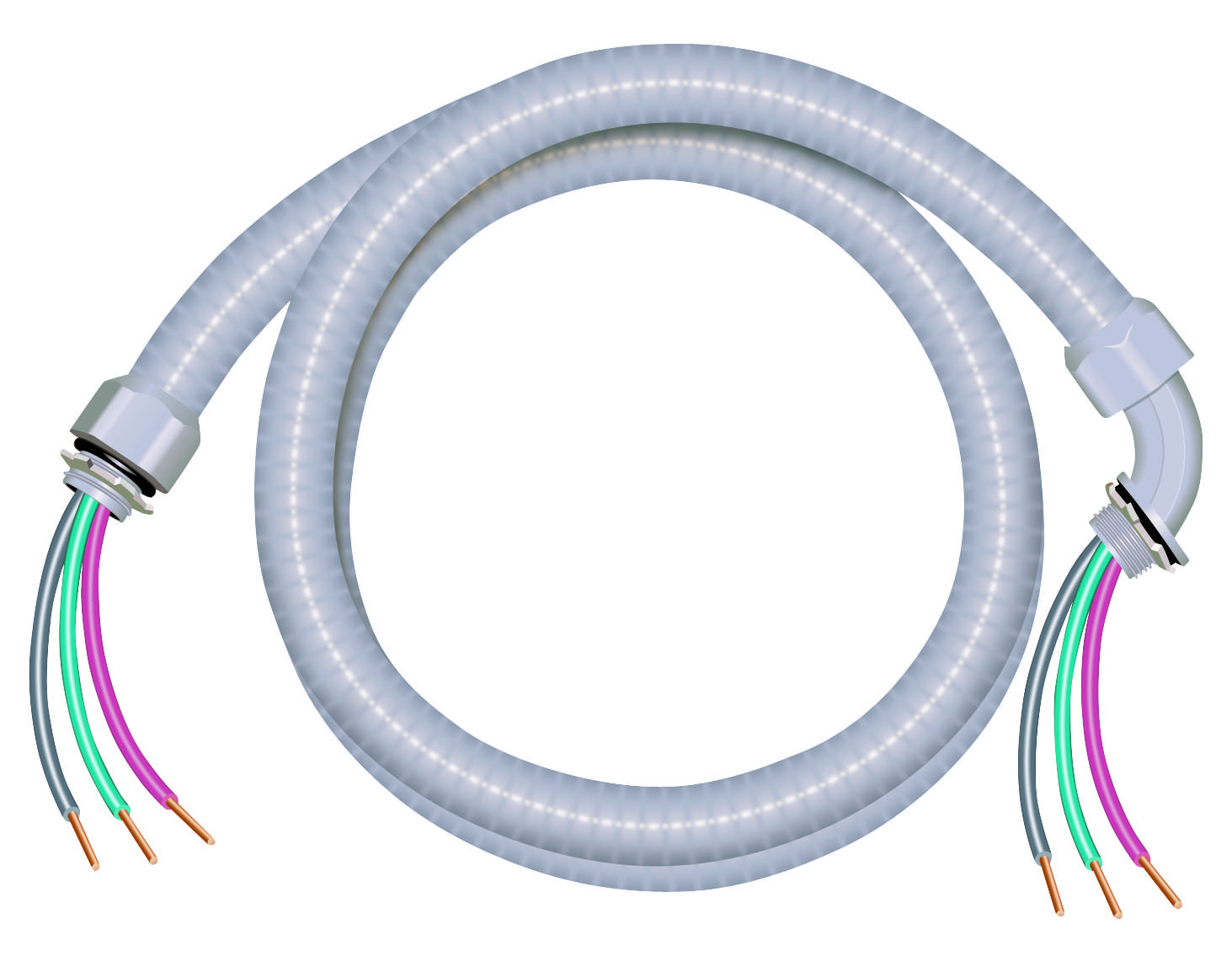 Southwire 55189307 Flexible Whip, 10 AWG Cable, Copper Conductor, THHN Insulation