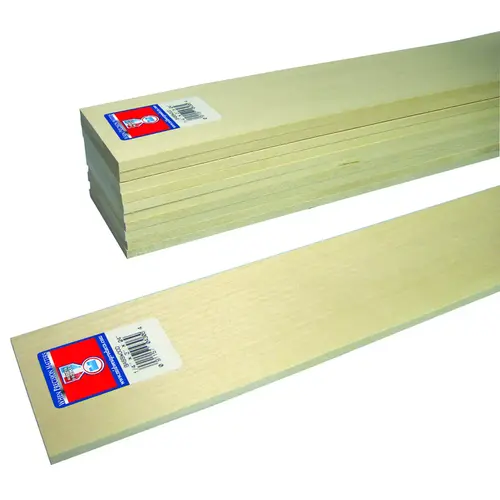 1/4 In. x 3 In. x 2 Ft. Basswood Board
