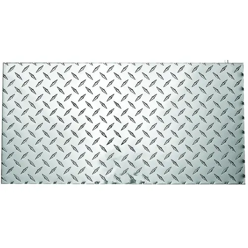 4221BC 24" x 12" Diamond Plate 1/10 Gauge Polished Aluminum Finish 4221BC 24" x 12" Diamond Plate 1/10 Gauge Polished Aluminum Finish