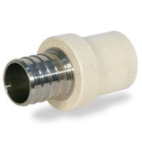 Apollo APXCPVC34 APXCPV34/TPC0750 Pipe Adapter, 3/4 in, PEX x Copper Sweat, 100 psi Pressure Chrome