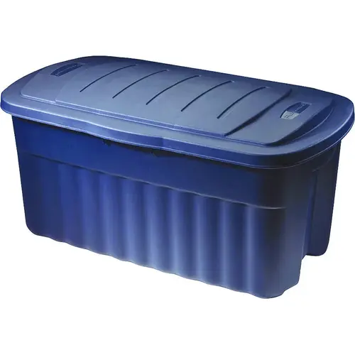 Storage Container, Polyethylene, Dark Indigo, 36.9 in L, 21.3 in W, 18.3 in H Storage Container, Polyethylene, Dark Indigo, 36.9 in L, 21.3 in W, 18.3 in H