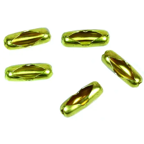 Lamp Pull Chain Connector, Brass, #6 pack of 5 Lamp Pull Chain Connector, Brass, #6 pack of 5