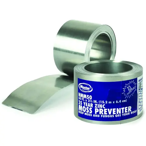Moss and Mildew Preventer, 50 ft L, 2.67 in W Silver