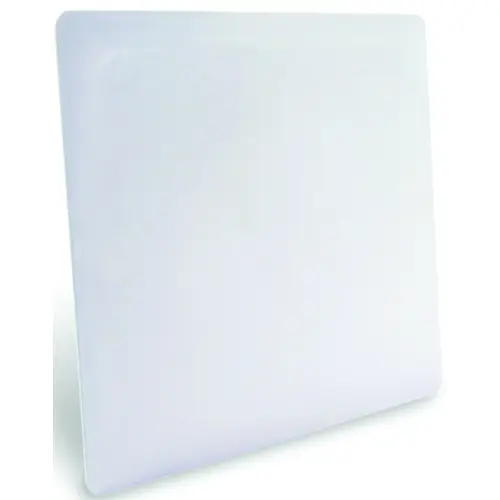 Access Panel, 8 in L, 1 in W, Plastic, White