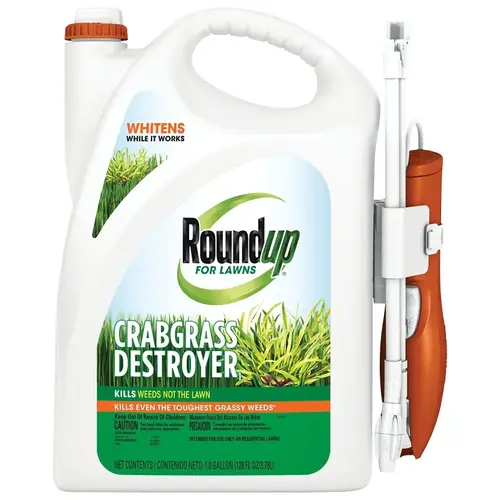 Crabgrass Destroyer, Liquid, Spray Application, 1 gal Bottle Hazy Crabgrass Destroyer, Liquid, Spray Application, 1 gal Bottle Hazy
