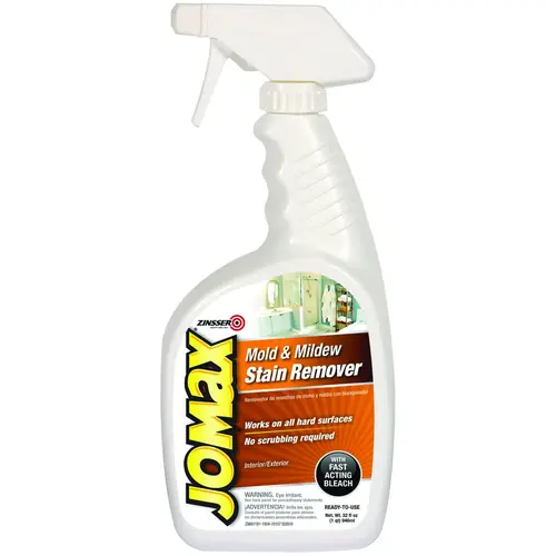 JOMaX Mold and Mildew Stain Remover, 32 oz, Liquid, Solvent