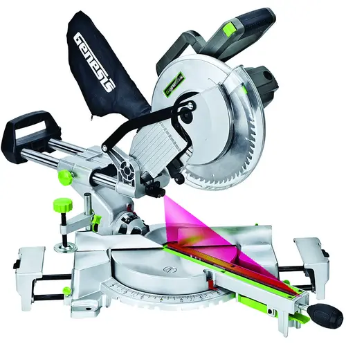 Miter Saw, 10 in Dia Blade, 3 x 12 in at 0 x 90 deg, 3 x 8-1/4 in at 45 x 90 deg Cutting Capacity Miter Saw, 10 in Dia Blade, 3 x 12 in at 0 x 90 deg, 3 x 8-1/4 in at 45 x 90 deg Cutting Capacity