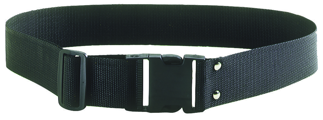 CLC 3505 Web Work Belt, Poly, 2 in W, Adjustable 29 in to 46 in Waists, Quick-Release Buckle, Black