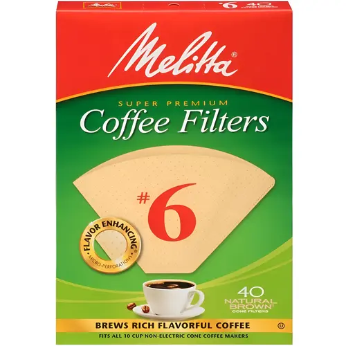FILTER COFFEE CONE NB NO6 Brown - pack of 40