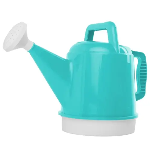 Deluxe Watering Can, 2.5 gal Can, Nozzle Spout, Plastic, Bermuda Teal Deluxe Watering Can, 2.5 gal Can, Nozzle Spout, Plastic, Bermuda Teal