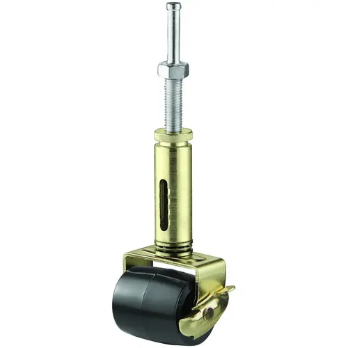 Bed Riser with Soft-Tread Stem, Rubber, Gold/Yellow, 125 lb, 2-1/8 in Dia, 10 in H Pair