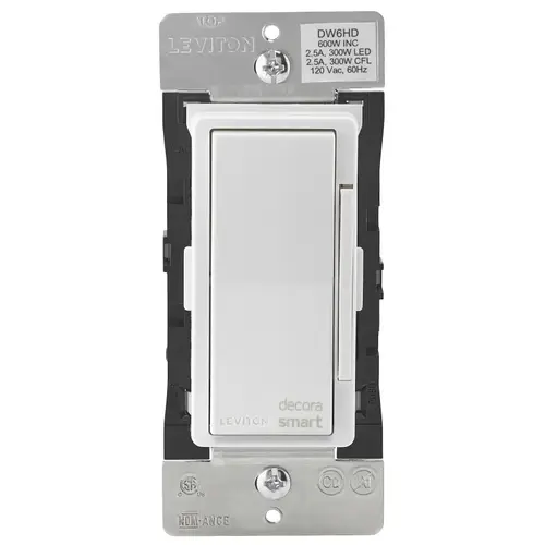 R01-DW6HD-1RZ Dimmer, 1 -Pole, 3 -Way, 120 V, 60 Hz, Wi-Fi, Hardwired, Light Almond/White R01-DW6HD-1RZ Dimmer, 1 -Pole, 3 -Way, 120 V, 60 Hz, Wi-Fi, Hardwired, Light Almond/White