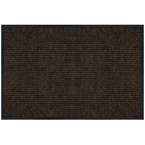 Platinum Utility Floor Mat, 3 ft L, 4 ft W, 1/4 in Thick, Polyester Rug, Charcoal