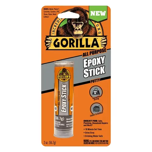 2 Oz. Gray All-Purpose Epoxy Putty Stick 2 Oz. Gray All-Purpose Epoxy Putty Stick