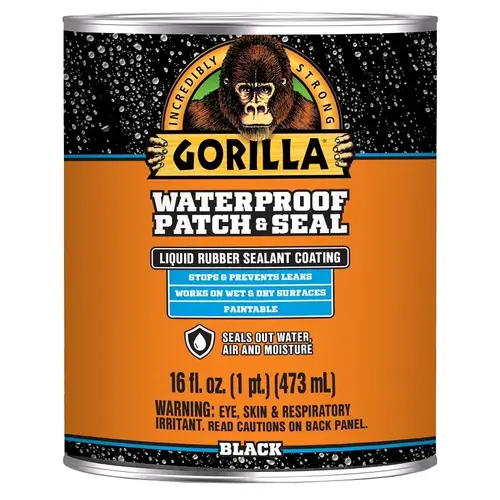 Patch and Seal Liquid, Water-Proof, Black, 16 oz Patch and Seal Liquid, Water-Proof, Black, 16 oz