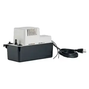 Little Giant VCMA-20ULS 115V 60HZ VCMA-20ULS Series Automatic Condensate Removal Pump, 1.5 A, 115 V, 0.33 hp, ABS/Stainless Steel