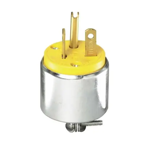 Armored Plug, 2 -Pole, 20 A, 250 V, NEMA: NEMA 6-20P, Yellow Armored Plug, 2 -Pole, 20 A, 250 V, NEMA: NEMA 6-20P, Yellow