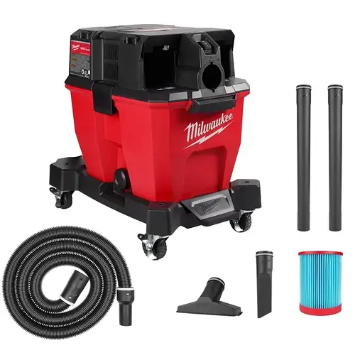M18 FUEL Series Wet/Dry Vacuum, 9 gal Vacuum, 109 cfm Air, HEPA Filter Black/Red M18 FUEL Series Wet/Dry Vacuum, 9 gal Vacuum, 109 cfm Air, HEPA Filter Black/Red